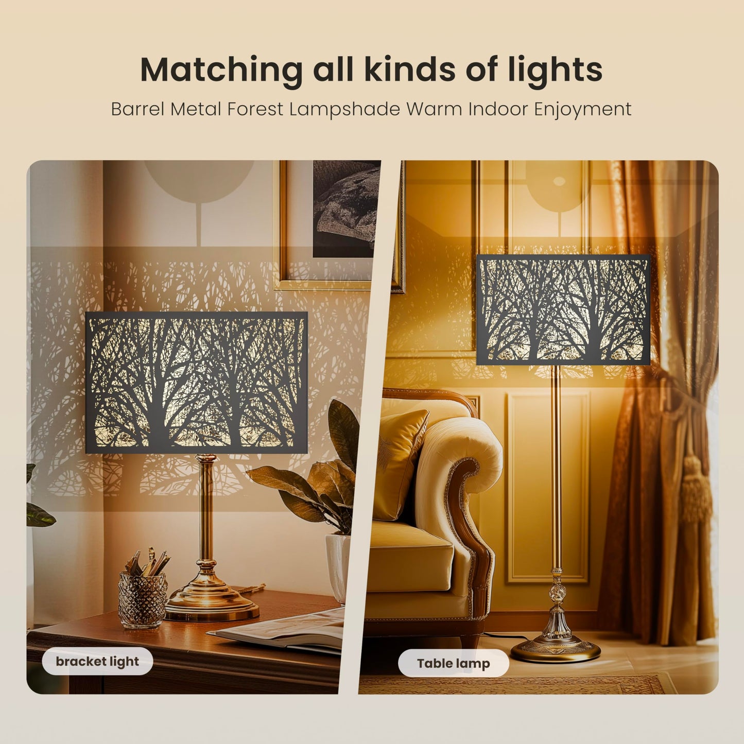 Medium Square Metal Lampshade | Spider Fitter Design