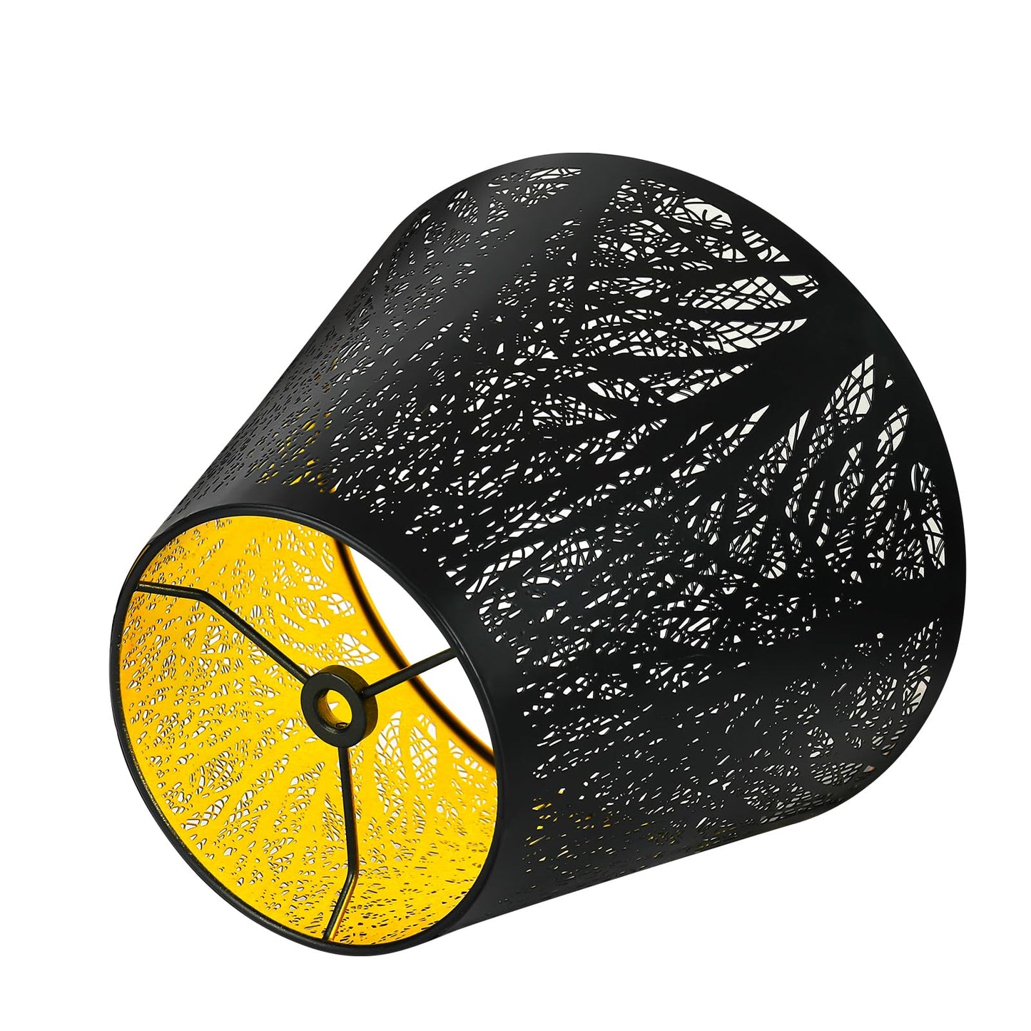 Etched Forest Metal Lampshade – 5×9×7 Inch