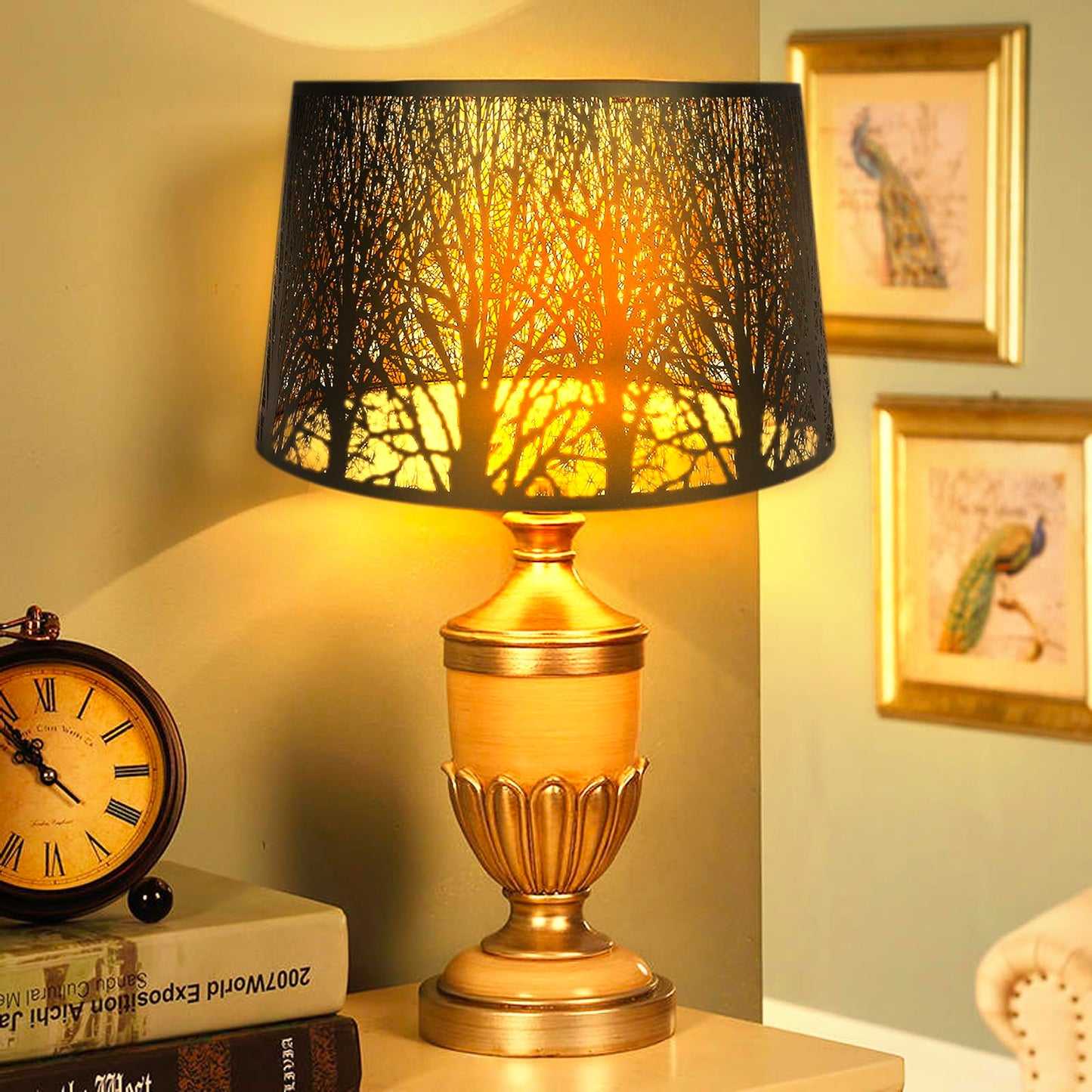 X-Large Drum Lampshade | Forest Design