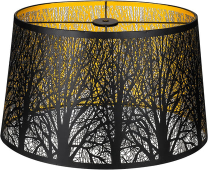 Gothic Oval Lampshade | Etched Forest Design