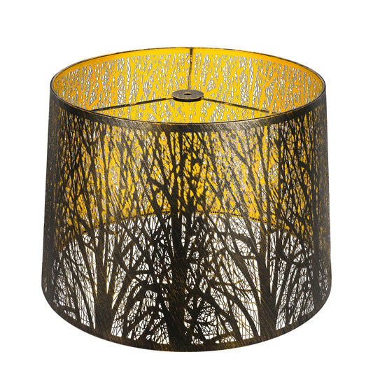 Forest Etched Lampshade – 14×16×11 Inch