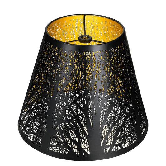 Etched Forest Metal Lampshade – 5×9×7 Inch