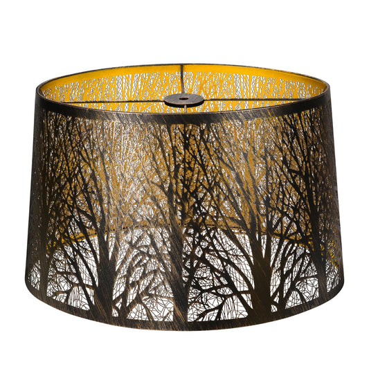 Gothic Oval Lampshade | Etched Forest Design