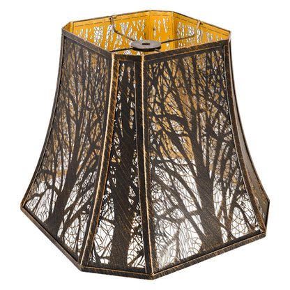 Square Cut Corner Bell Lampshade – 7×12×10.5 Inch