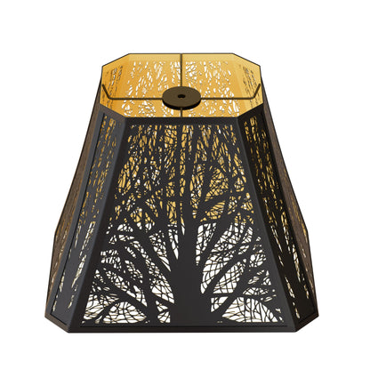 Etched Forest Bell Metal Lampshade
