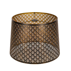 Large Rectangular Spider Fitter Shade 8x14x9 Large Rectangular Metal Lampshade – 8x14x9 Inches, Black Outside With Gold Inside, Forest Pattern Cutout Large Rectangular Spider Fitter Shade 8x14x9 Large Rectangular Metal Lampshade – 8x14x9 Inches, Black Outside With Gold Inside, Forest Pattern Cutout