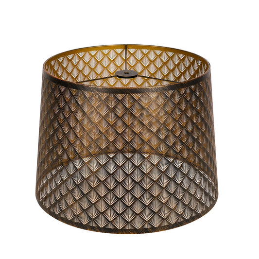 Arrow Design Etched Drum Lampshade – 12×14×10 Inch