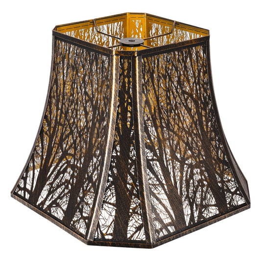 Large Square Bell Forest Lampshade – 8×14×11 Inch