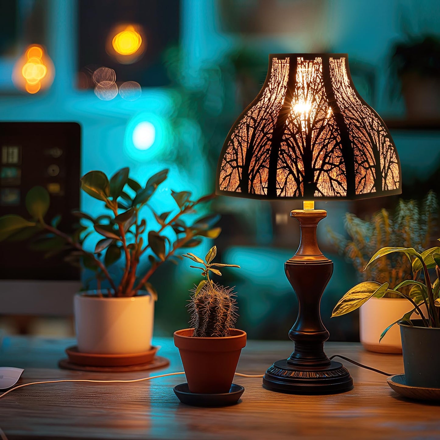 8-Petal Metal Lotus Lampshade – Design for Floor & Table Lamps