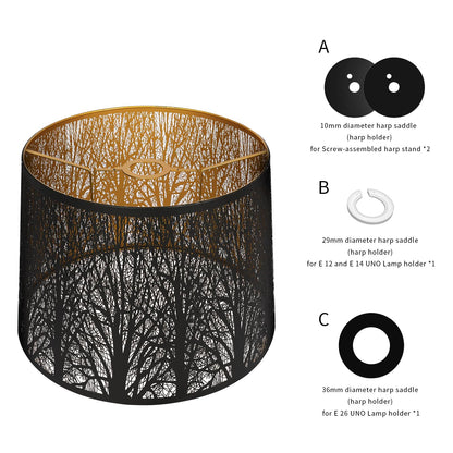 X-Large Drum Lampshade | Forest Design