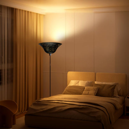 Torchiere Star Etched Floor Lamp Shade – 12.2×4.9×7.5 Inch | 1.65" Fitter