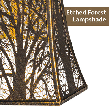 Square Cut Corner Bell Lampshade – 7×12×10.5 Inch